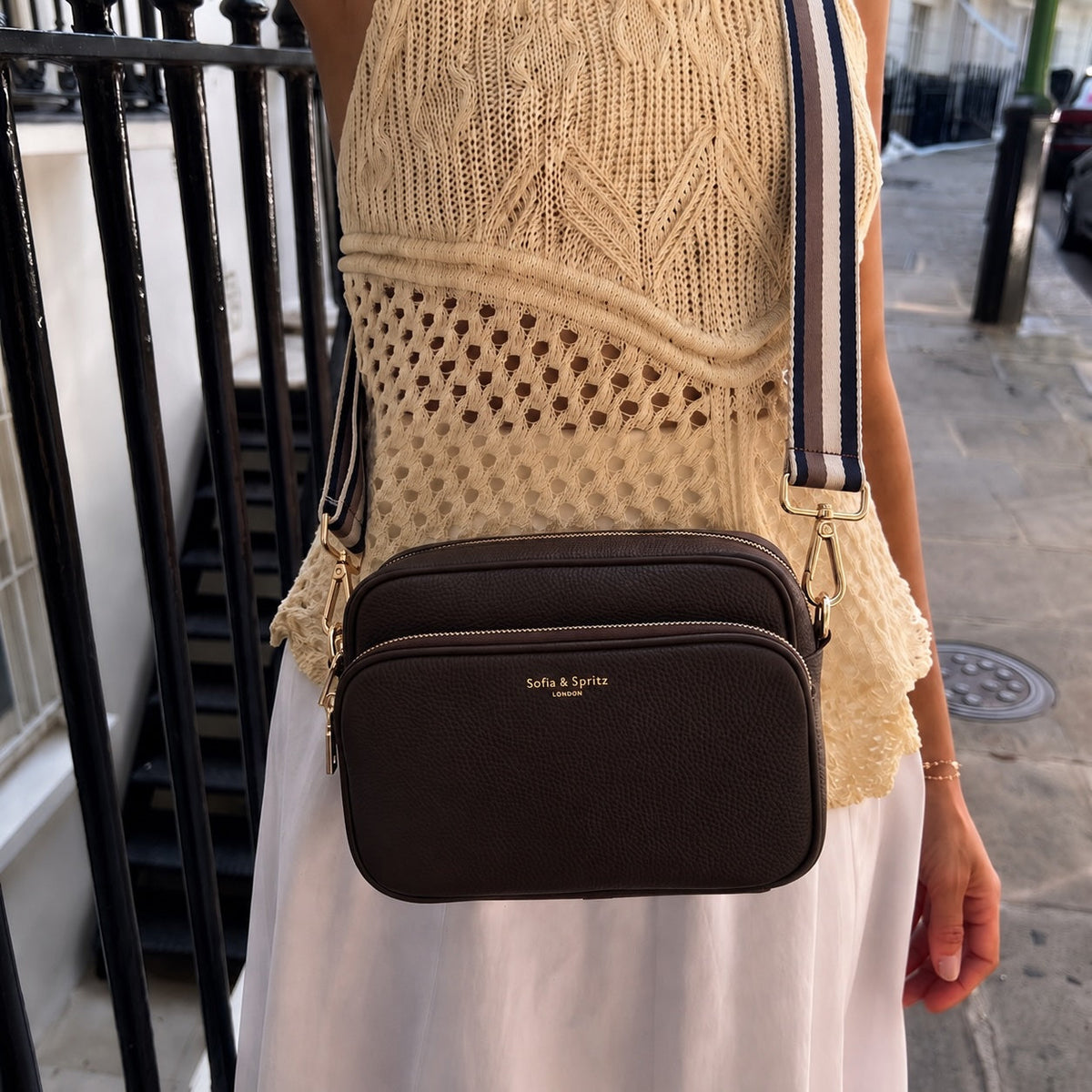 Alba Crossbody Bag - Chocolate Brown